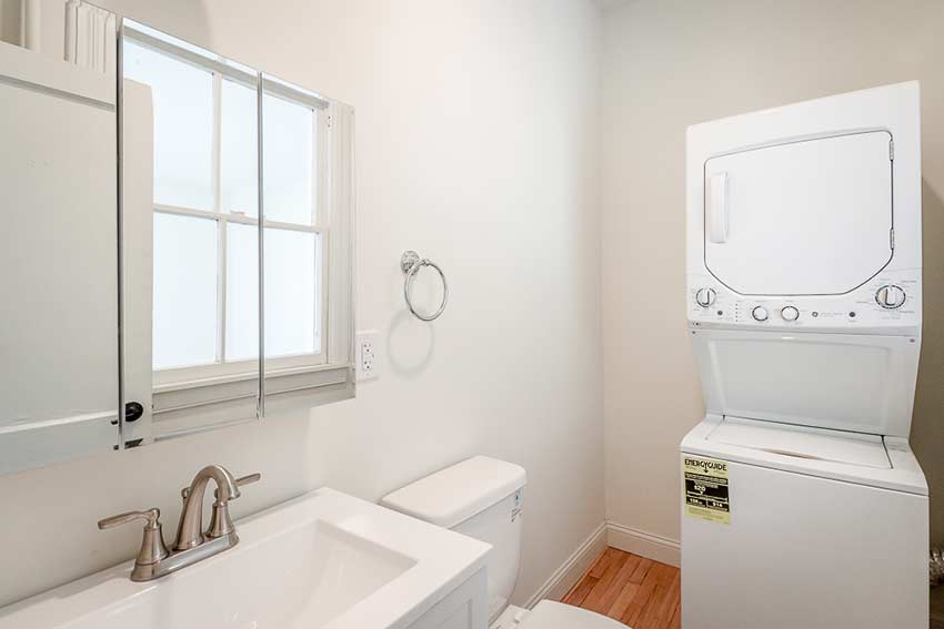 One half bath/laundry room with all new plumbing.