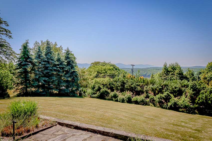 View of Catskill Mountains from front porch of 225 Mt. Merino Road in Hudson, NY.