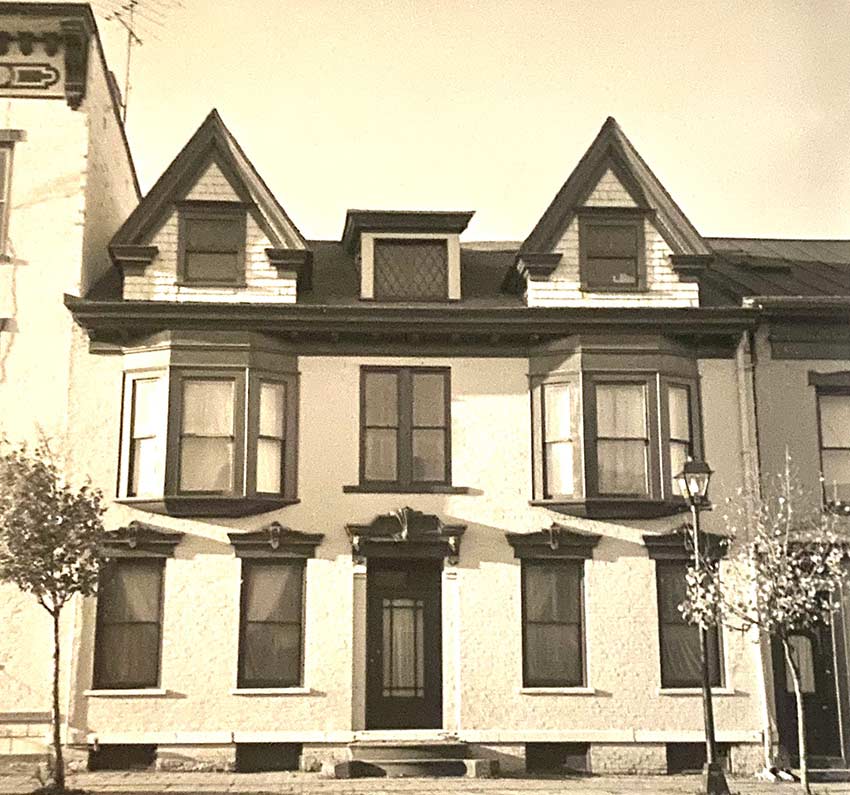 Historic photo of the house at 239 Warren St. in Hudson, NY.