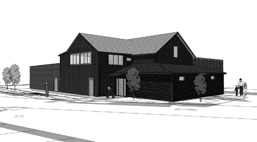 Rendering of property at 3-7 Fairview Avenue in Hudson, NY
