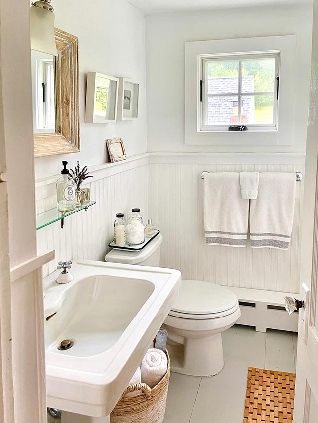 One of two bathrooms